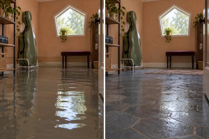 Water Extraction Near Adventure World Playground before and after accessible standing-water pickup