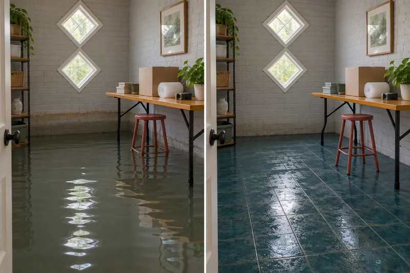 Water Extraction Near Bedford-Euless Road Greenway before and after accessible standing-water pickup